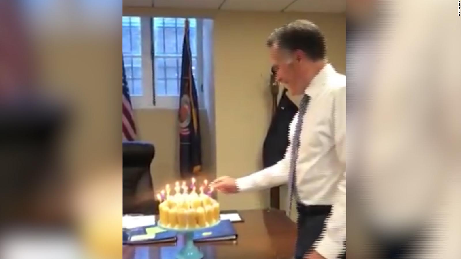 Video Of Romney Blowing Out Candles Lights Up Internet Cnn Video