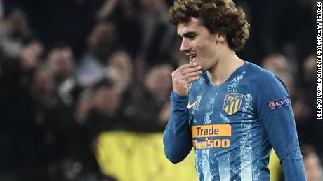 Atletico Madrid's French forward Antoine Griezmann failed to make an impact this time around.