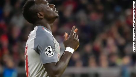 Liverpool&#39;s Senegalese striker Sadio Mane scored two goals in the 3-1 Champions League win over Bayern Munich.