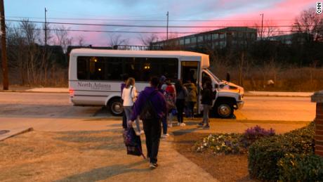 Relatives of incarcerated mothers board a bus bound for two women&#39;s prisons in Georgia.