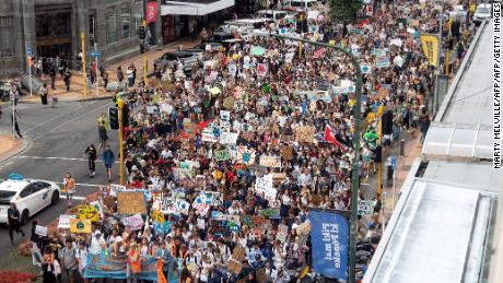 Young environmental activists across the world skip school in a call to action 