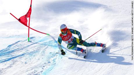 Laidlaw competing at the 2018 Winter Olympics in PyeongChang 