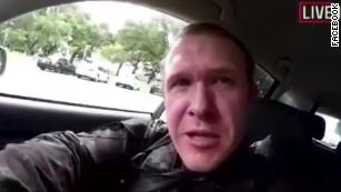 The suspected New Zealand shooter livestreamed video of the attack, starting with the drive through Christchurch. At one point, he turns the camera around.