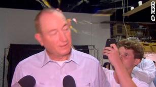 Far-right Australian lawmaker finds himself -- literally -- with egg on his face 