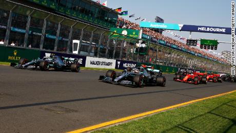 Valtteri Bottas passed Lewis Hamilton off the grid and stretched away around Albert Park.