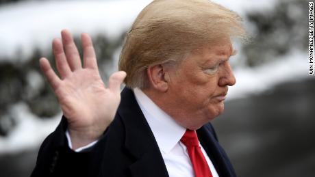 WASHINGTON, DC - JANUARY 14: U.S. President Donald Trump declines to answer a final question from the press as he departs the White House January 14, 2019 in Washington, DC. Trump is scheduled to travel to New Orleans today to address the American Farm Bureau Federation's 100th annual convention. (Photo by Win McNamee/Getty Images)