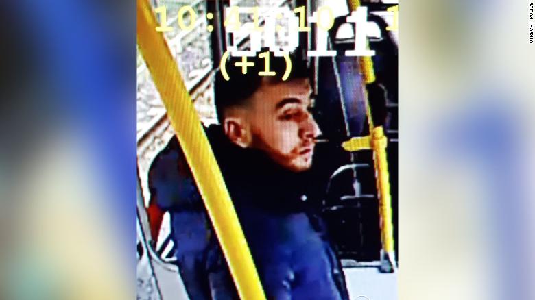 CCTV supplied by Utrecht police in the Netherlands investigating a shooting incident.