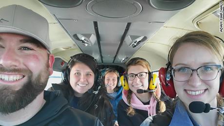 Private pilots are giving free flights to stranded residents of a flooded Nebraska town