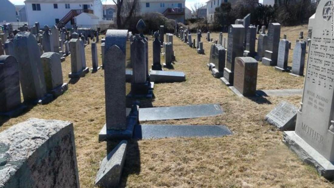 59 Gravesites Were Vandalized With Anti Semitic Symbols And Language At A Massachusetts Cemetery