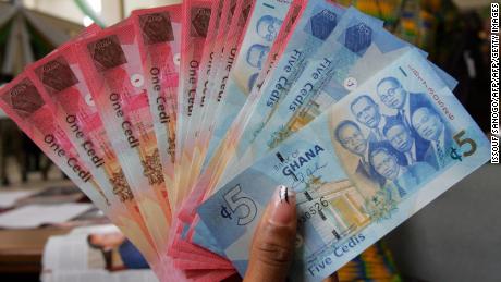 A technical glitch devalued Ghana&#39;s currency for a brief time last week, officials said.
