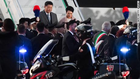 Italy rolls out red carpet for China&#39;s President Xi Jinping