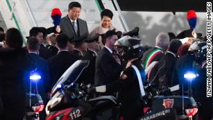 Italy rolls out red carpet for China&#39;s President Xi Jinping