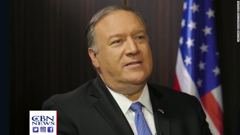 Pompeo agrees it's possible God raised Trump to protect Israel