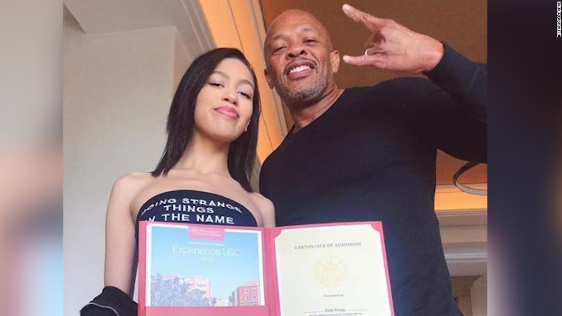 Dr. Dre celebrates daughter getting into University of Southern