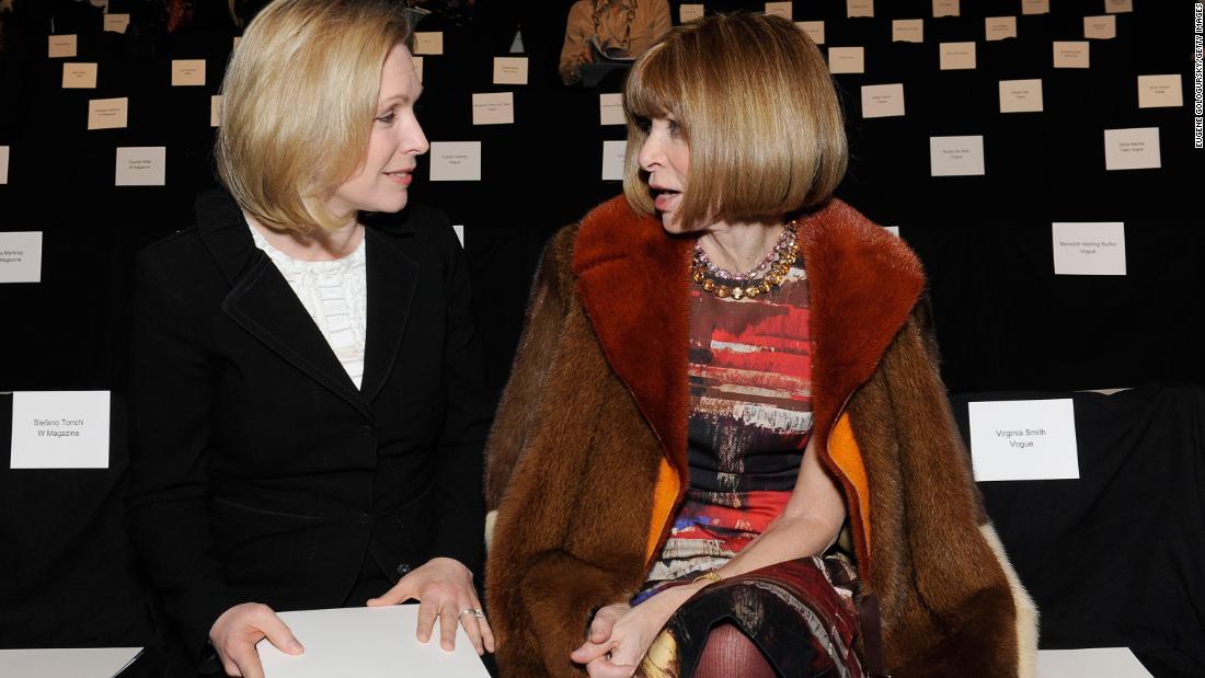 Gillibrand and Vogue editor-in-chief Anna Wintour attend a fashion show in New York in February 2012.