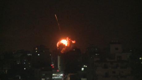 Israel launches airstrikes into Gaza in retaliation for rocket 