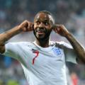 PODGORICA, MONTENEGRO - MARCH 25:  Raheem Sterling of England celebrates after scoring his team&#39;s fifth goal during the 2020 UEFA European Championships Group A qualifying match between Montenegro and England at Podgorica City Stadium on March 25, 2019 in Podgorica, Montenegro. (Photo by Michael Regan/Getty Images)