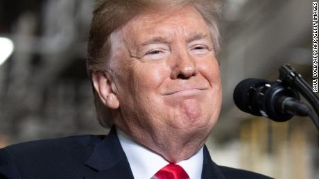 US President Donald Trump speaks after touring the Lima Army Tank Plant at Joint Systems Manufacturing in Lima, Ohio, March 20, 2019. (Photo by SAUL LOEB / AFP)        (Photo credit should read SAUL LOEB/AFP/Getty Images)