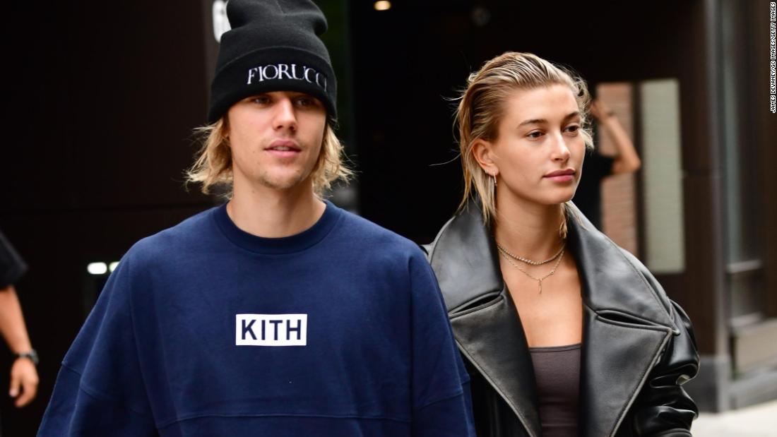 Bieber walks with his fiancee, model Hailey Baldwin, in September 2018. &lt;a href=&quot;https://www.cnn.com/2018/11/23/entertainment/justin-bieber-married/index.html&quot; target=&quot;_blank&quot;&gt;They announced a couple of months later&lt;/a&gt; that they were married.