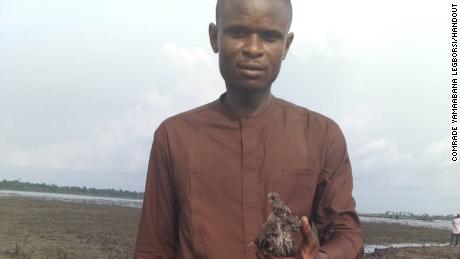 Legborsi shows a polluted land in Gokana in Bayelsa State