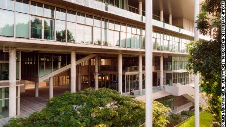 The school&#39;s facility is the first &quot;net zero energy building&quot; that has been built from scratch in Singapore.