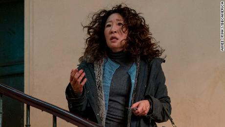 Sandra Oh in 'Killing Eve.' (Aimee Spinks/BBCAmerica)