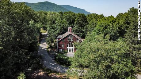 The Hawthorn, a 10,000 square-foot converted horse barn built in 1865 in Woodstock, New York.