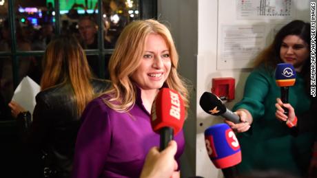 Slovakia&#39;s &#39;Erin Brockovich&#39; elected first female president, in rebuke of populism