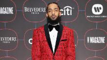 LOS ANGELES, CA - FEBRUARY 07: Nipsey Hussle attends the Warner Music Pre-Grammy Party at the NoMad Hotel on February 7, 2019 in Los Angeles, California. (Photo by Randy Shropshire/Getty Images for Warner Music)