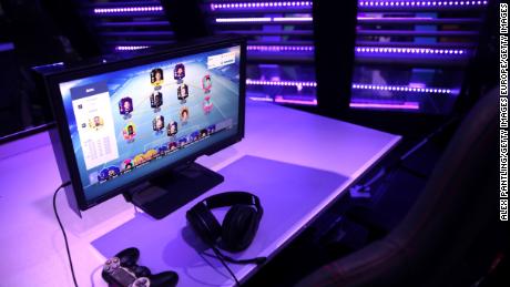 Gamers at the tournament play &#39;Ultimate Team&#39; -- popular among online FIFA players.