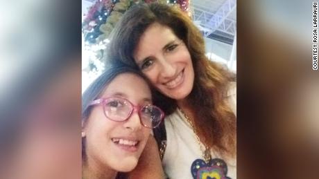 Rosa Larrauri, 49, and her daughter Sophia, 10. 