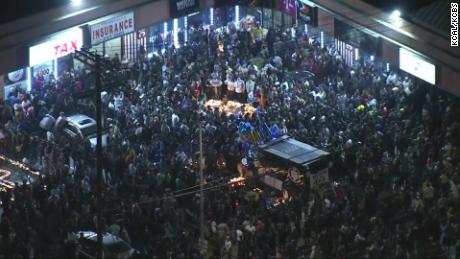 A massive crowd gathered for a memorial to rapper Nipsey Hussle.