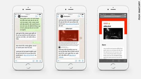 WhatsApp&#39;s tip line, called Checkpoint, is available in four Indian languages and English. 