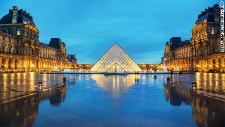 About 10 million people from around the world visit the Louvre every year. 