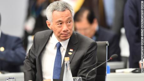 Singapore Prime Minister Lee Hsien Loong during the plenary session on the opening day of Argentina G20 Leaders&#39; Summit 2018 at Costa Salguero on November 30, 2018 in Buenos Aires, Argentina.