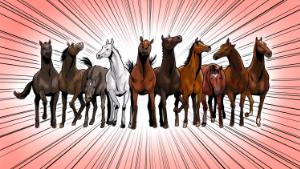 The comic book &#39;Magnificent Racehorses&#39; is being released by The Jockey Club in an effort to boost the profile of Britain&#39;s second biggest spectator sport.  Pictured (from left to right): Denman, Kauto Star, Altior, Desert Orchid, Eclipse, Sprinter Sacre, Enable, Nijinsky, Red Rum and Frankel.

