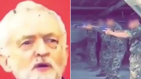 Army probing video that appears to show UK soldiers shooting at picture of Jeremy Corbyn