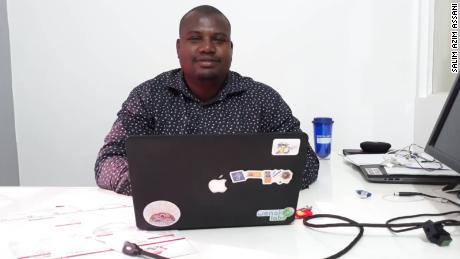 Salim Azim Assani, 33, runs WenakLabs, a digital co-working space in Chad&#39;s capital N&#39;Djamena.