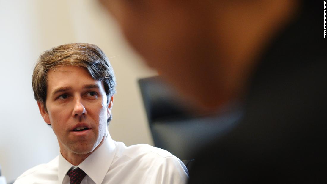 O&#39;Rourke meets with campaign volunteers in February 2013. He served Texas&#39;s 16th District for three terms.