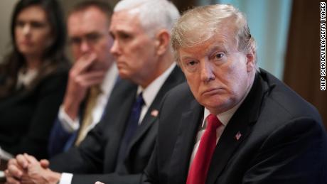 WASHINGTON, DC - APRIL 02: U.S. President Donald Trump joins a bilateral meeting with NATO Secretary General Jens Stoltenberg in the Cabinet Room at the White House April 02, 2019 in Washington, DC. On the 70th anniversary of NATO, Trump and Stoltenberg discussed the trans-Atlantic alliance's successes and its 'evolving challenges,' according to the White House. (Photo by Chip Somodevilla/Getty Images)