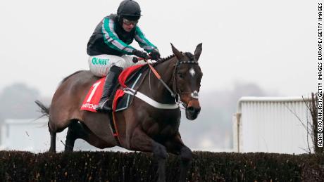 Altior, Matthews&#39; hero, racing at Cheltenham in January 2019. 