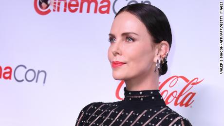 CinemaCon Comedy Stars of the Year Award for &quot;Long Shot&quot; co-recipient actress Charlize Theron arrives for the 2019 Big Screen Achievement Awards at the Omia nightclub at Caesars Palace in Las Vegas on April 4, 2019. (Photo by VALERIE MACON / AFP)        (Photo credit should read VALERIE MACON/AFP/Getty Images)