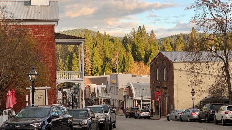 Nevada City&#39;s historic downtown.