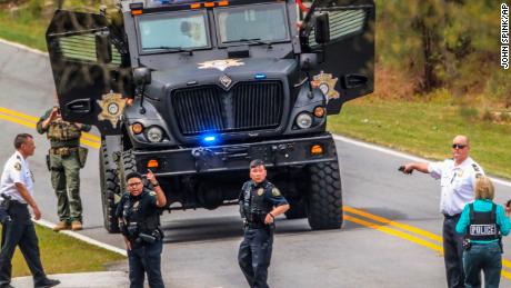 Several law enforcement agencies were called after a suspect barricaded himself Thursday inside a home in Henry County, Georgia.