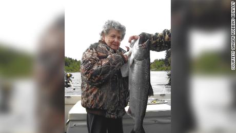 Rose Marie with a big catch.