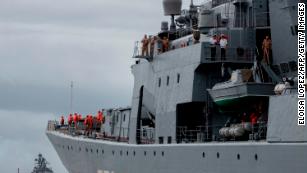 Russia's anti-submarine ship Admiral Vinogradov in a previous visit to Manila in 2018.