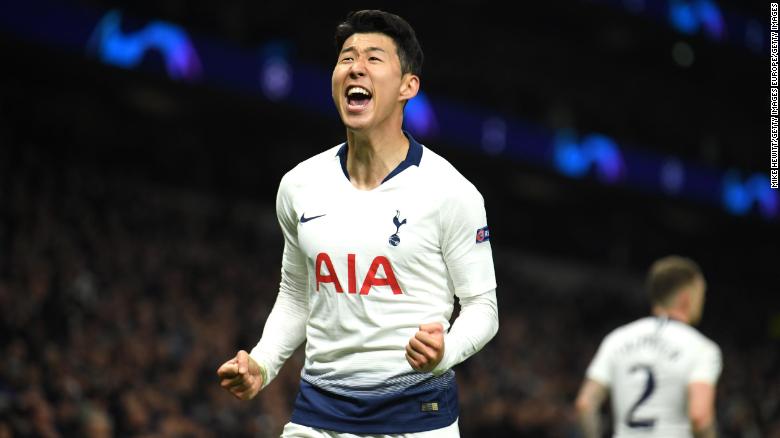 Son scored the winning goal in his side&#39;s 1-0 victory over Manchester City in the quarterfinal first leg.