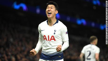 Son scored the winning goal in his side&#39;s 1-0 victory over Manchester City in the quarterfinal first leg.