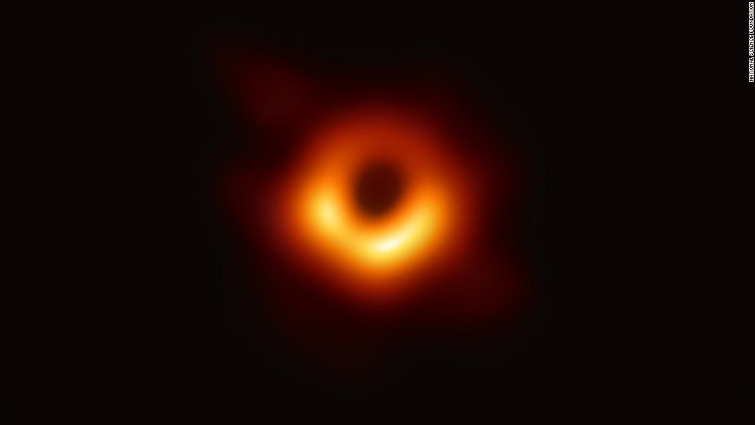 This is the first photo of a black hole