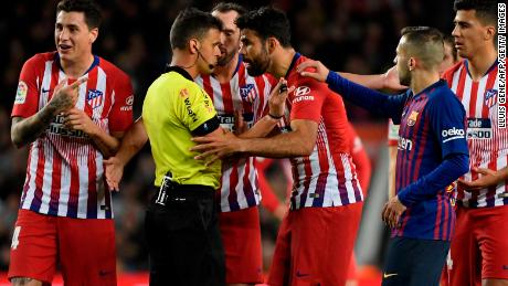 Costa&#39;s ban rules him out of the remainder of Atletico&#39;s league games this season.